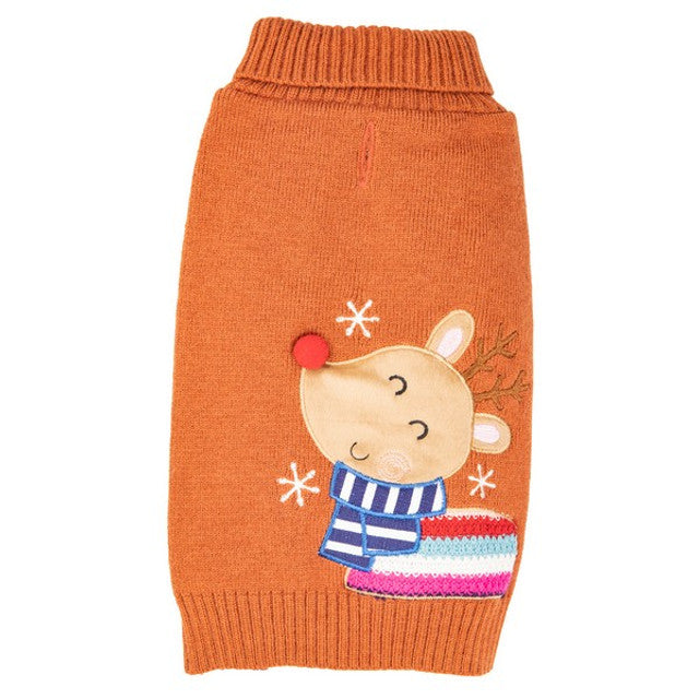 James Marketing Rudolf Jumper Burnt Orange XS 18cm