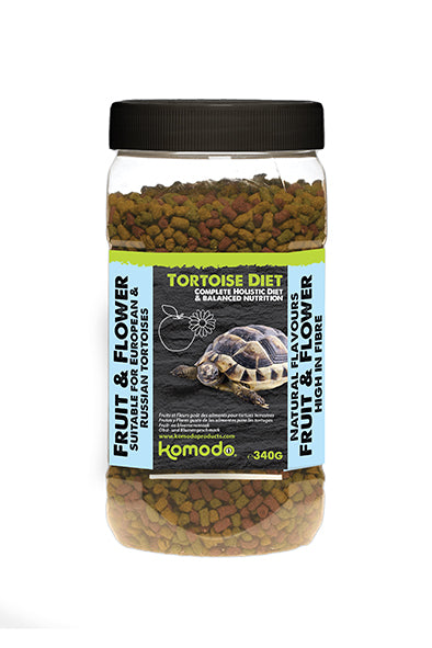 Komodo Tortoise Food - Fruit & Flower Flavour, 340g