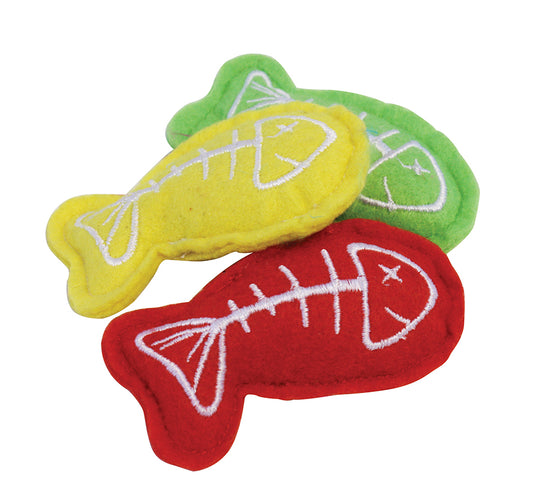 Happy Pet Catch Of The Day Catnip Toy 3pc