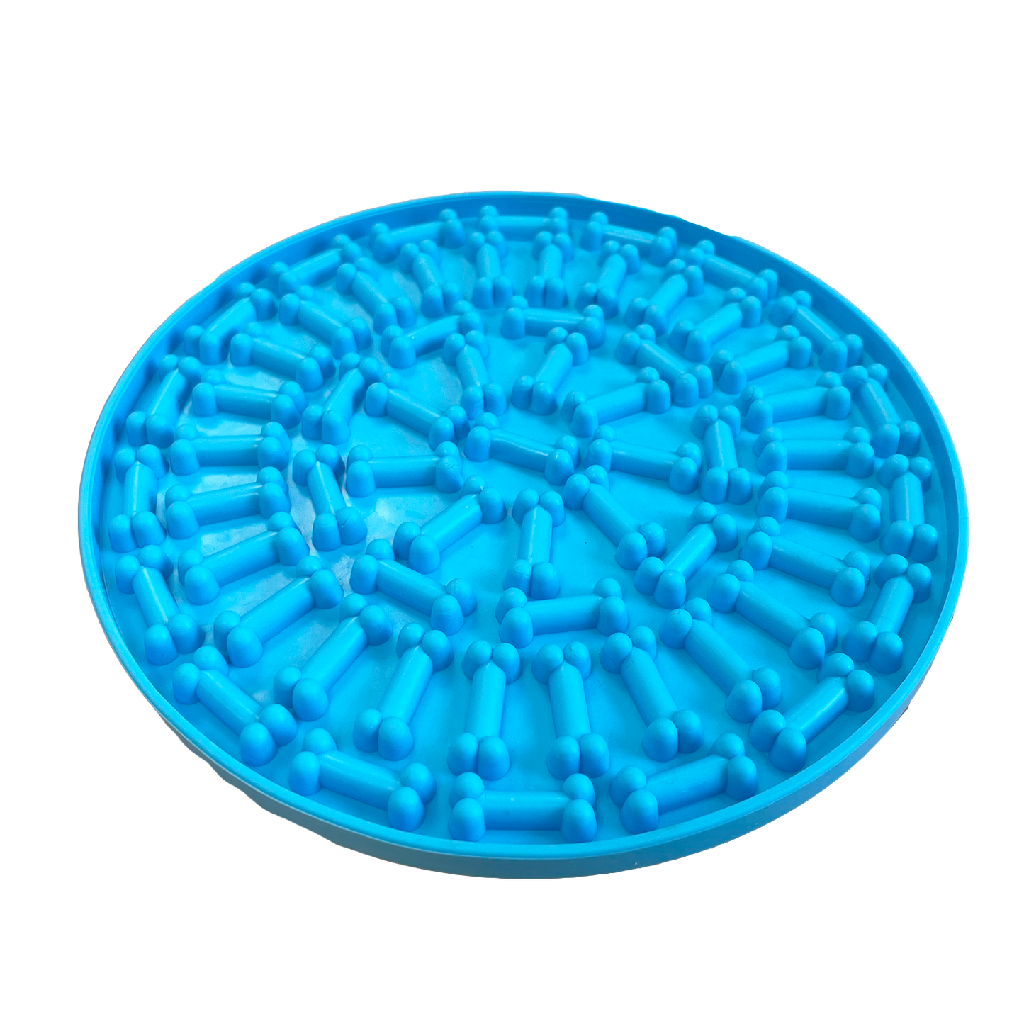 Pet Platter Lick Mat - Blue Circle