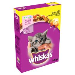 Whiskas Kitten Complete Dry Chicken 340g