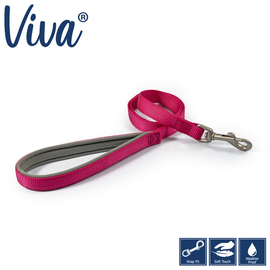 Ancol Viva Padded Lead Pink 1mx19mm