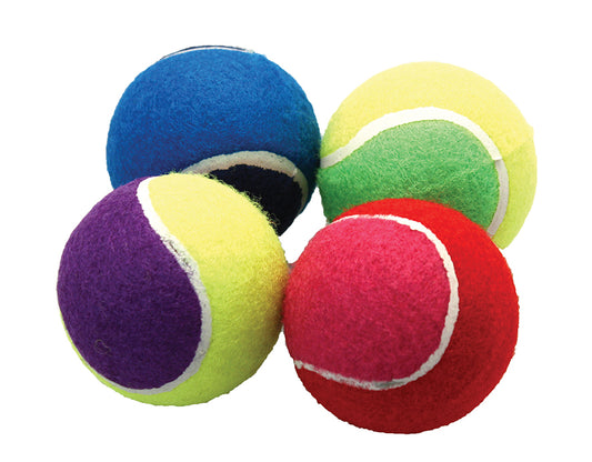 Out & About Tennis Ball  2.5" Assorted Pack 4