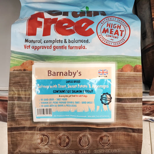 Barnabys Large Breed Salmon & Trout 6Kg