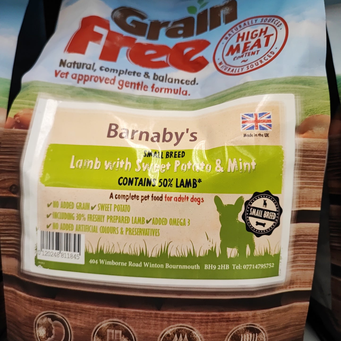 Barnabys Small Breed Lamb 2Kg