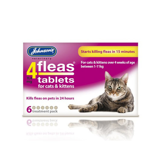 Johnson's 4Fleas Cat Tablets 6 Tabs