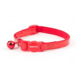 Ancol Gloss Reflective Red Collar