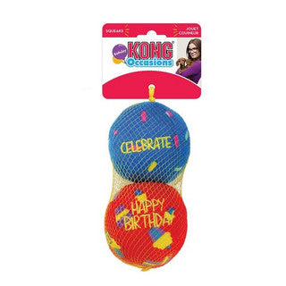 KONG Occasions Birthday Balls 2 Pack Med