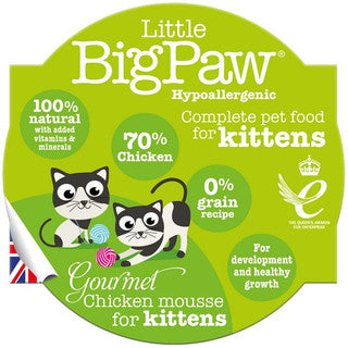 Little Big Paw Gourmet Chicken Mousse for Kittens 85g