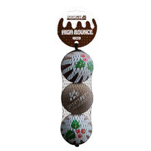 Sportspet Xmas Pudding High Bounce 3 Pack