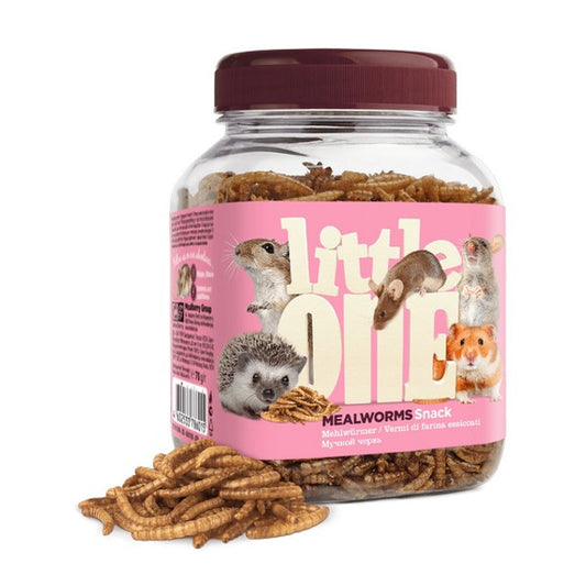 Little One Mealworms.Snack for Omnivores and Small Mammals 70g