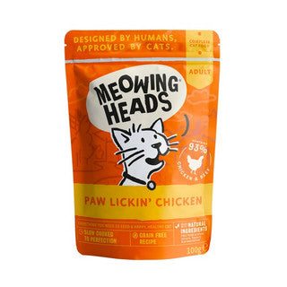 Meowing Heads Paw Lickin' Chicken 100g