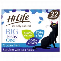 HiLife Its Only Natural Pch Big Fishy One In Jelly 32Pk 70g