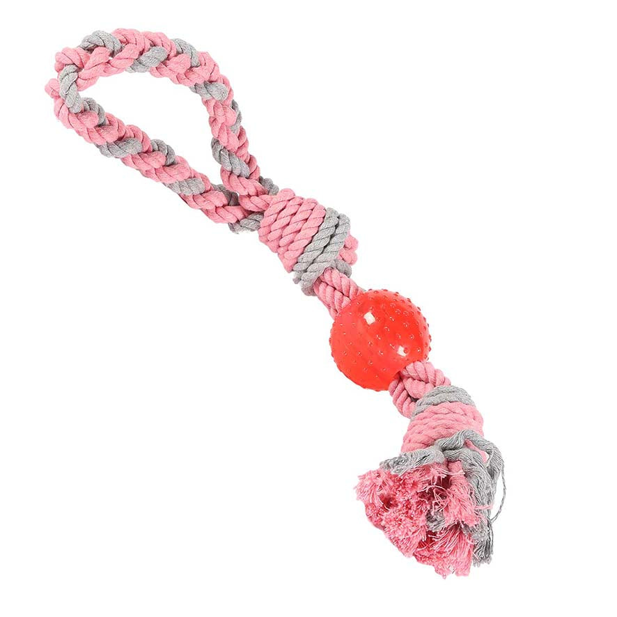 Little Rascals Rope & Ball Tugger - Lge (Various Designs)