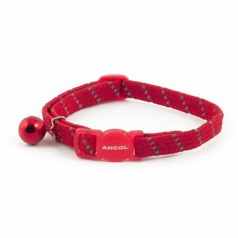 Ancol Collar Cat Reflective Red, 20-30cm