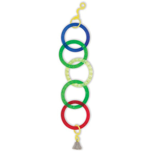 JW Pet Products JW Pet Insight Activitoys Olympia Rings Bird Toy (9 length)