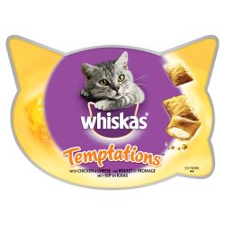 Whiskas Chicken & Cheese Temptations 60g