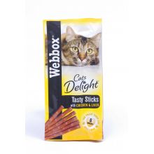 Webbox Cats Delight Tasty Cat Sticks Chicken/Liver 6Stk