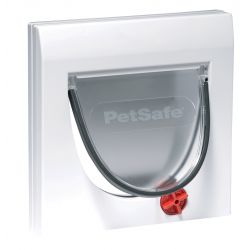 Pet Mate 4 Way Locking Cat Flap White 16.5x17.4cm (Flap & Tunnel) *Special Order*