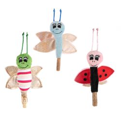 Catnip Wand Assorted Butterfly/ladybird/dragonfly 17cm