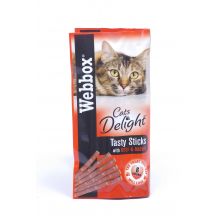 Webbox Cats Delight Tasty Cat Sticks Beef/Rabbit 6Stk