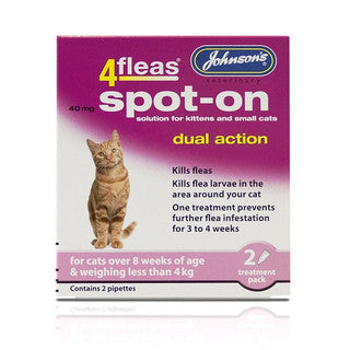 Johnsons 4Fleas Spot On Kitten 40mg