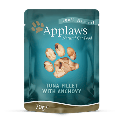 Applaws Cat Pouch Tuna Fillet And Whole Anchovy 70g
