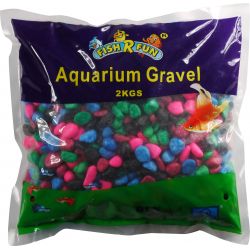 Fish 'R' Fun Coated Aquarium Gravel Rainbow 2kg