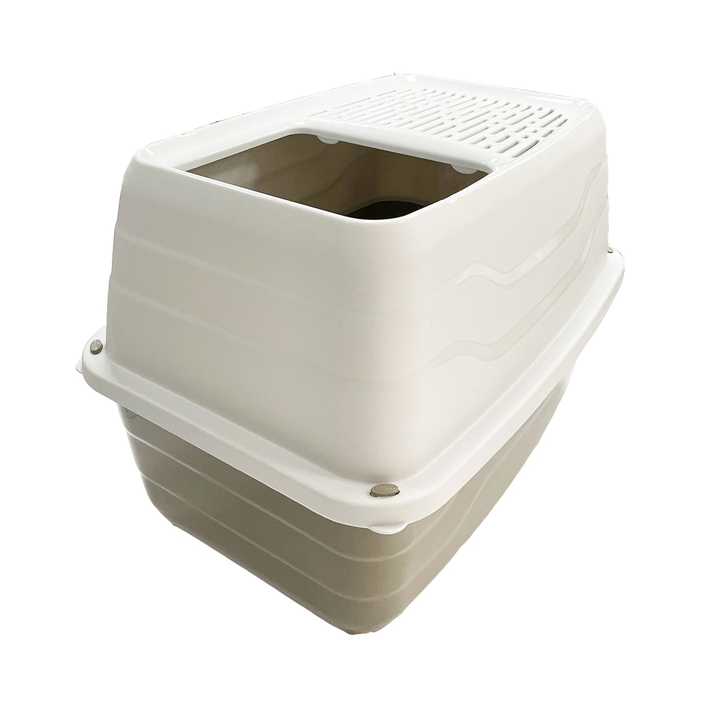 Happy Pet Salto Top Entry Cat Litter Box Mocha 56x40x38cm