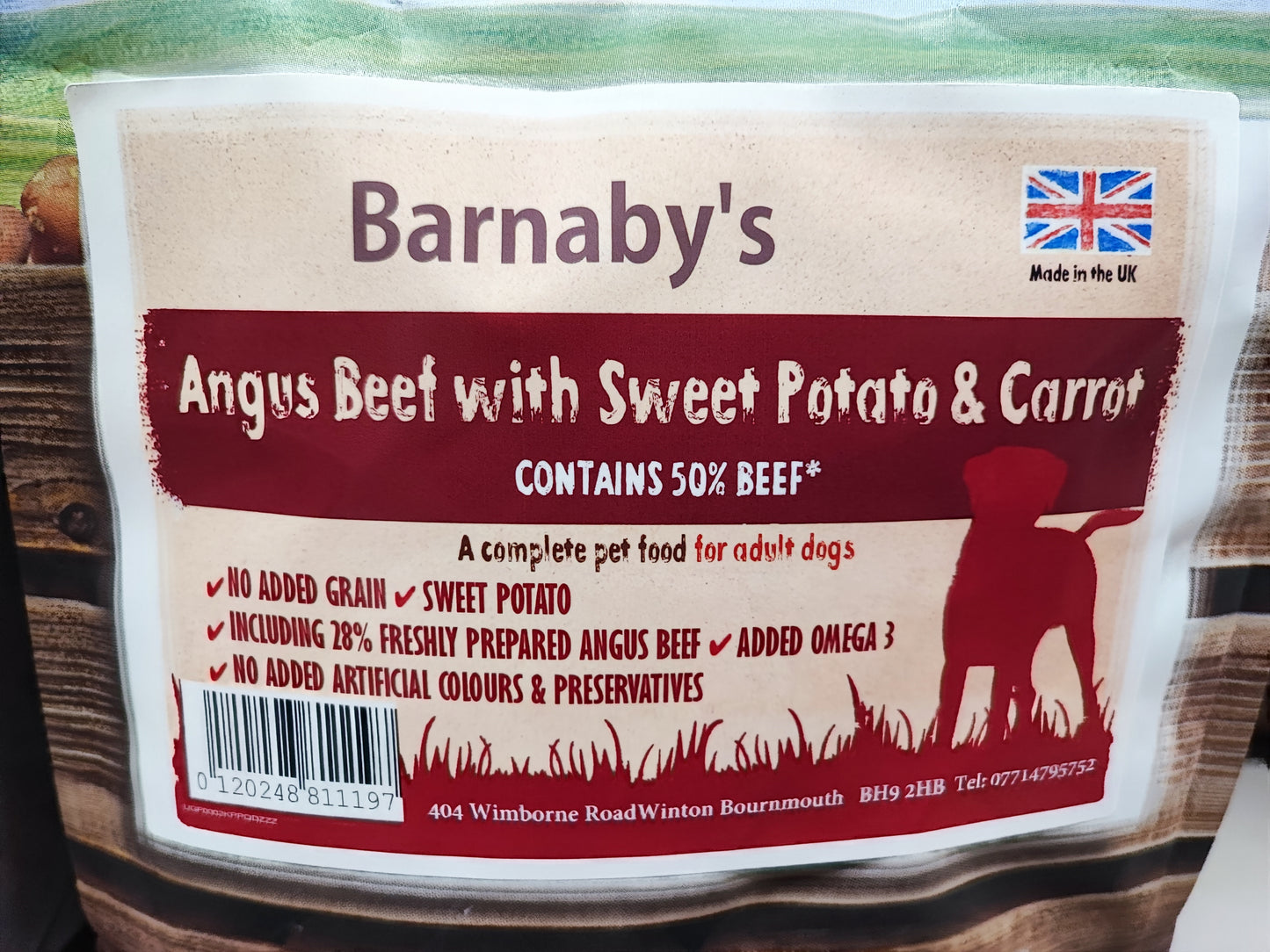 Barnabys Beef, Sweet Potato & Carrot 6kg