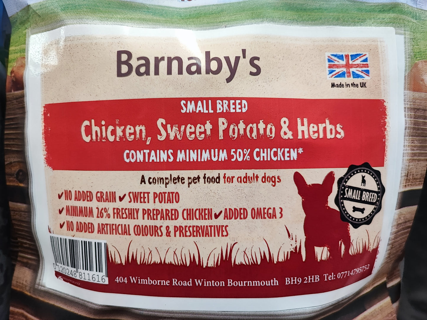 Barnabys Small Breed Chicken 2kg