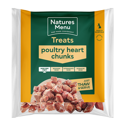 Natures Menu Poultry Heart Chunks 1kg