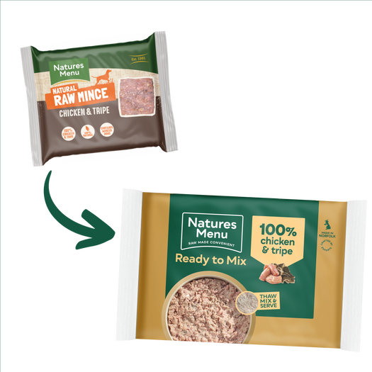 Natures Menu Block - 100% Chicken & Tripe 400g