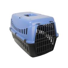 Rosewood Eco Line Plastic Carriers Eco Line Pet Carrier Medium Slate Blue/Black