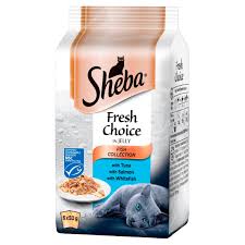 Sheba Pouch Fresh ChoiceFish Selection in Jelly 6Pk 50g