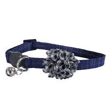 Rosewood Designer Cat Collars Blue Scrunch