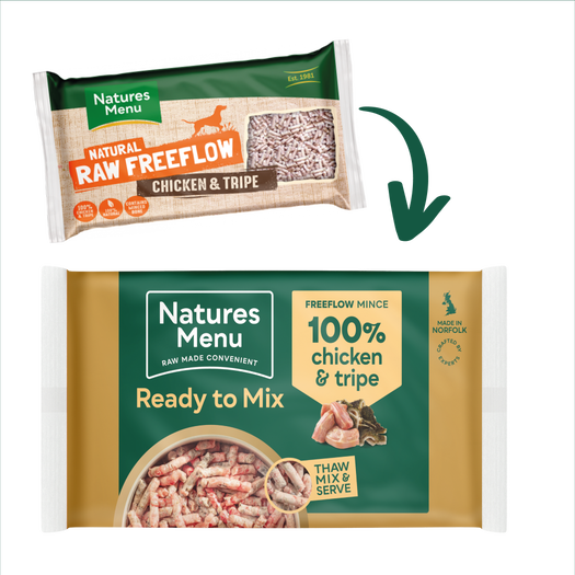 Natures Menu Free Flow - 100% Chicken & Tripe 2Kg