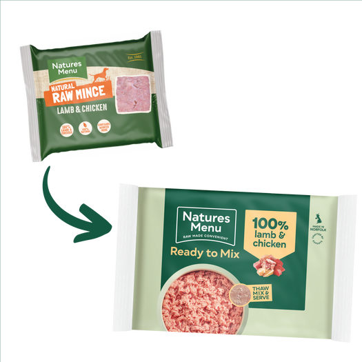 Natures Menu Block - 100% Lamb & Chicken 400g