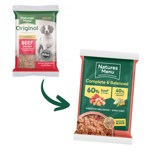 Natures Menu Block - 60% Beef & Chicken 300g