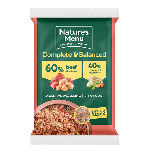 Natures Menu Block - 60% Beef & Chicken 300g