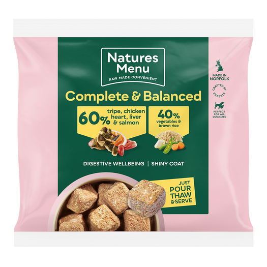 Natures Menu Nuggets - 60% Tripe, Chicken, Heart, Liver & Salmon 1kg