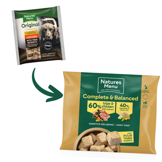 Natures Menu Nuggets - 60% Chicken & Tripe Nuggets 1kg