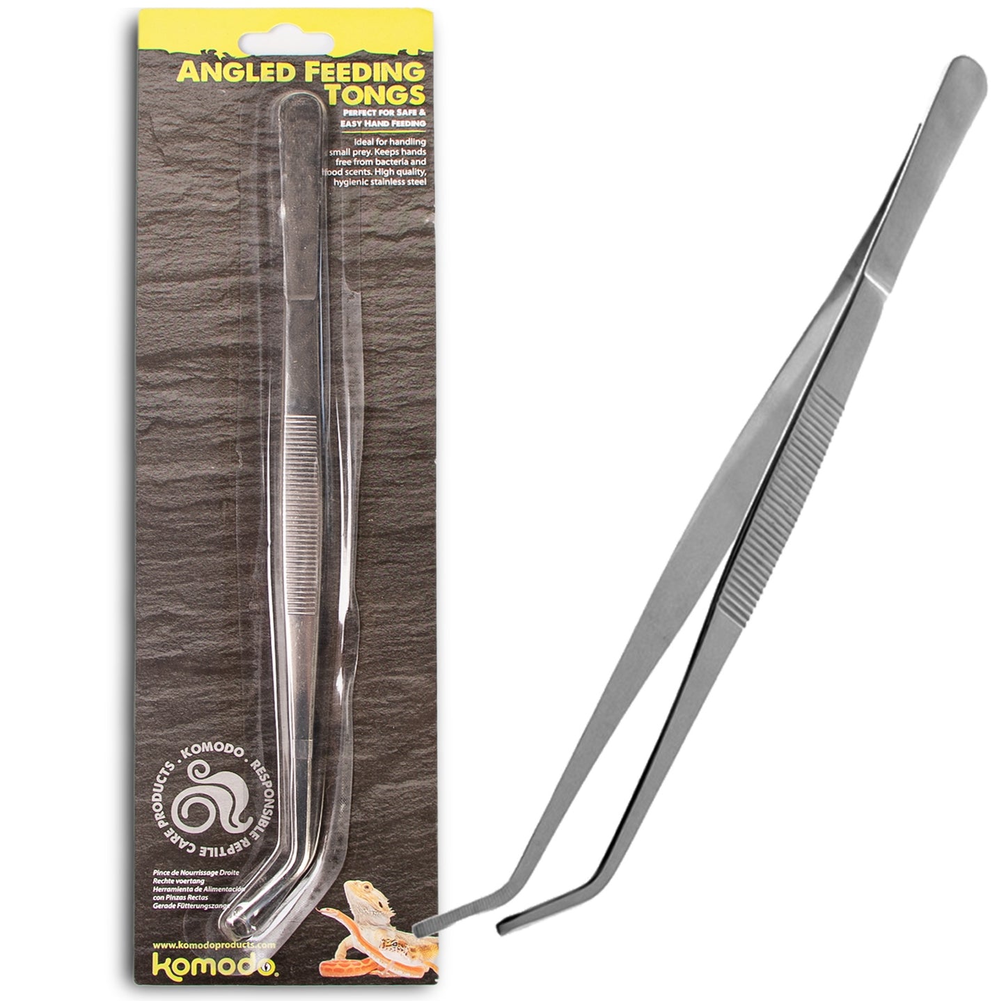 Angled Feeding Tongs - Komodo