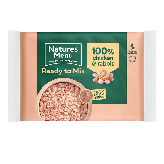 Natures Menu Block - 100% Chicken & Rabbit 400g