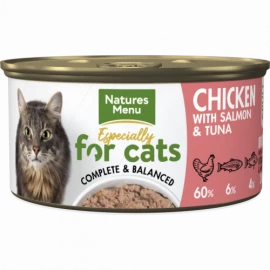 Natures Menu Cat Can Chicken With Salmon & Tuna 85g