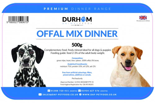 DAF Offal Mix Dinner 500g