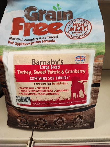 Barnabys Large Breed Turkey 2kg