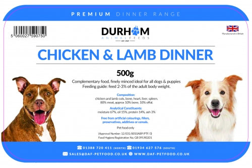 DAF Chicken & Lamb Dinner 500g