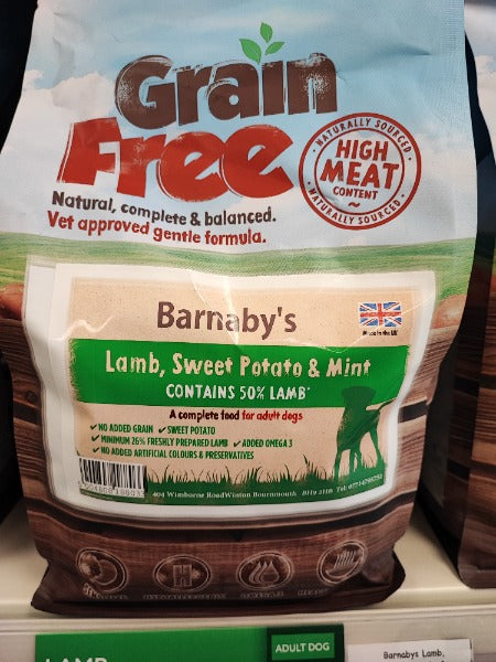 Barnabys Lamb, Sweet Potato & Mint 2kg