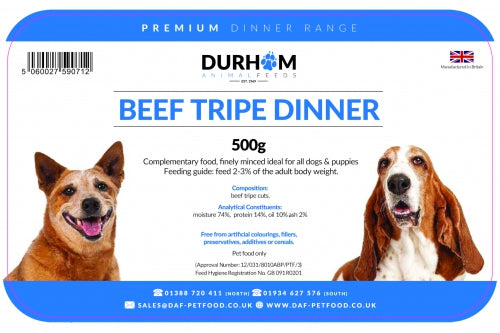 DAF Beef Tripe Dinner 500g